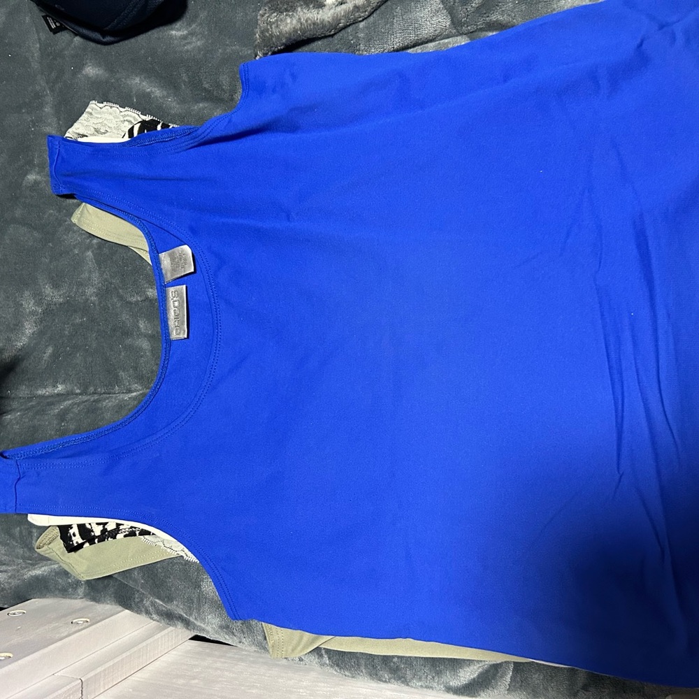 Chico's Cobalt Blue Scoop Neck Tank